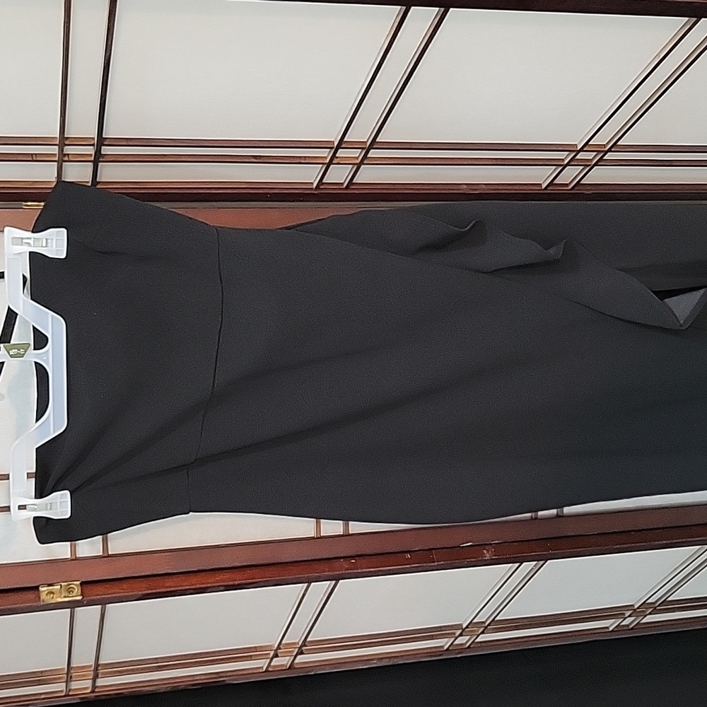 Formal Black Strapless Gown, Size Medium - Picture 1 of 4